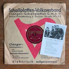 IT'S SO NICE TO BE A SOLDIER German WW2 MILITARY MARCH 78rpm Record picture
