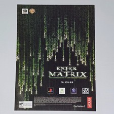 Enter The Matrix Xbox GmaeCube PS2 PC Authentic Magazine Ad picture