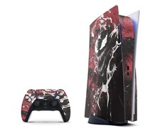 Venom Style PS5 Skin - Spiderman Decal For PlayStation 5 Console and Controller picture