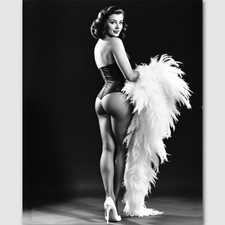 Burlesque Dancer Photo Print Glamour Photograph 8 by 10 1940s Vintage 112 picture