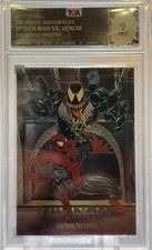 1992 Marvel Masterpieces Spider-Man vs Venom #4-D Battle Spectra TGA 9 MINT picture