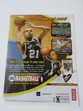 2003 Video Game Promo Print Ad NBA BACKYARD BASKETBALL - TIM DUNCAN PS PS2 ATARI picture
