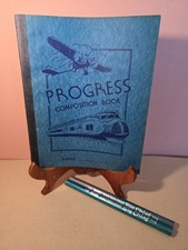 NOS 1930s School Progress Composition Notebook. W/2 Big Chief 773 Pencils. NICE picture