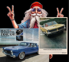 1965 Pontiac GTO LeMans print ad & 2018 Print article: John Dooley 65 Pontiac GT picture