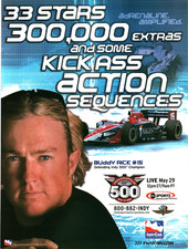 2005 Indianapolis 500 IndyCar Buddy Rice ABC Sports Racing Promo Print Ad picture