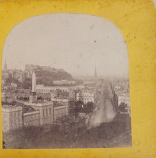 Edinburgh from Calton Hill Scotland Stereoview picture