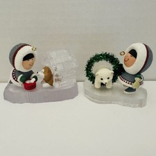 Hallmark Frosty Friends Lot #14, 1993 and #15, 1994 Keepsake Ornaments NO BOXES picture