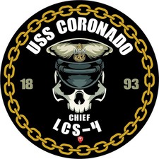 USS Coronado Navy Chief USN Goat Locker Gift 1893 Prior Service 5