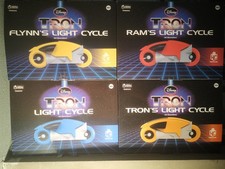 Eaglemoss TRON Lightcycle collection – all 4 mint NIB picture