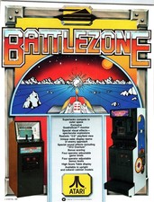 1980 Atari Battlezone Arcade Game Flyer Vintage Video Game Ephemera picture