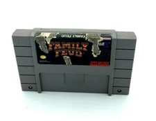 Family Feud SNES label damage picture
