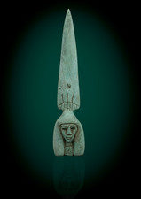 Rare Ancient Egyptian Antiquities Egyptian Rare Hathor Knife Egyptian BC picture