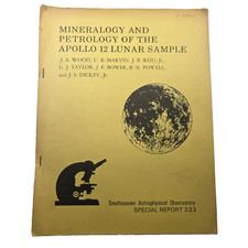 1971 Apollo 12 Lunar Sample Mineralogy Petrology Smithsonian Report 333 NASA picture