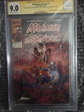 Maximum Carnage #1 Acclaim Promo CGC 9.0 Signed/Sketched by Sienkiewicz & Bagley picture