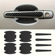8PCS Car Door Handle Scratch Protectors, Carbon Fiber Car Door Handle Sticker picture