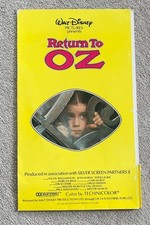 RETURN TO OZ 1985 Original UK Disney Cinema Pop-Up Press Promo Folder RARE picture