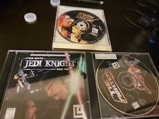 Lot of 3  Star Wars Pc Games  Tie Fighter Rebel Assault Jedi Knight Dark Forces2 picture