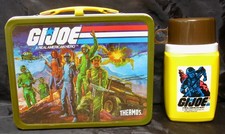Vintage G.I. JOE Lunchbox & Thermos w/Insert - Action Hero (1982) C-8.5+ Awesome picture