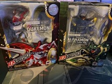 Digimon NXEdgeStyle Dukemon(Gallantmon) & Alphamon(cut/rip in plastic) figures picture