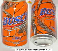 2011 BUSCH BEER CAN HUNT SEASON JORDAN REALTREE AP HD ORANGE CAMOUFLAGE MISSOURI picture