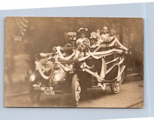 J94/ Steubenville Ohio? RPPC Postcard c1911 Automobile Parade Float Women 245 picture