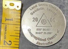 Rare Vintage Geodetic Survey Centre of Australia Token Medal Challenge Coin picture