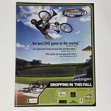 Mat Hoffman's Pro BMX PS1 Sega PC Dropping In Print Ad/Poster Official Promo Art picture