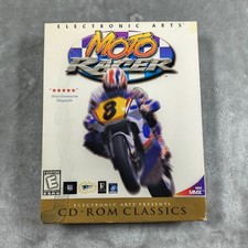 Vintage Moto Racer Video Game Box Set 1997 CD ROM Classics PC Windows 95 Rare picture
