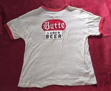 Vintage Butte Lager Beer Baseball Shirt Montana Brewery picture