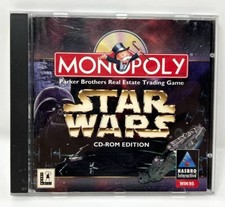 Star Wars Monopoly CD-ROM Edition (PC CD-ROM, 1998 w/ Manual, Works Great) picture