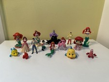 The Little Mermaid Figure Lot Disney Ariel Eric Ursula Sebastian Flounder 15pc picture