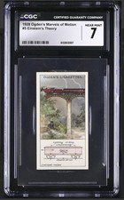 1928 Ogdens Einstein's Theory Card #5 Marvels Of Motion Albert Einstein CGC 7 NM picture
