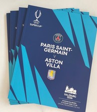 UEFA Supercup 2026 Official Programme PSG vs Aston Villa 12/08/2026 picture