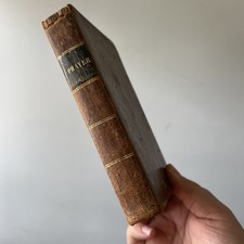 Antique 1836 Book of Common Prayer Leather Episcopal Psalter New York RARE picture