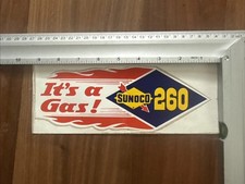 SUNOCO 260 IT'S A GAS Original Vintage 1960's Racing Decal/Sticker 9.25” x 3.5” picture