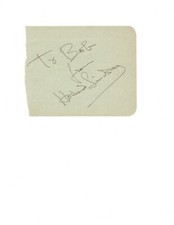 HOWARD LINDSAY FILM WRITER DIRECTOR AUTOGRAPH ON ALBUM PAGE picture
