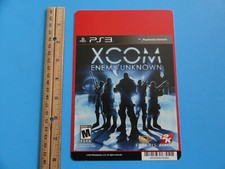 PLAYSTATION 3 XCOM ENEMY UNKNOWN BLOCKBUSTER VIDEO BACKER CARD 5