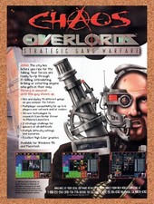 1995 Chaos Overlords Strategic Gang Warfare PC Original Ad / Retro Wall Art v1 picture