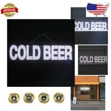 Large LED White Sign - Ultra Bright 38