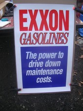 Vintage Exxon gasoline sign 28