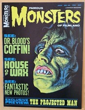 Famous Monsters Of Filmland #45 Cover Art By Ron Cobb House Of Wax 7/67 picture
