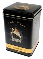 RMS TItanic 1912 Irish Breakfast Tea Tin 40 Tea Bags White Star Line Gift picture