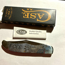 Case XX Tested XX 7165 1-Blade SS Slipjoint Clip Point Plain Bone Black/Silver d picture