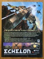 Echelon PC 2001 Vintage Poster Ad Print Art Official Bethesda Flight Combat Rare picture