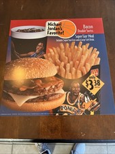 McDonald’s 1995 Bacon Double Swiss Michael Jordan Translite Sign picture