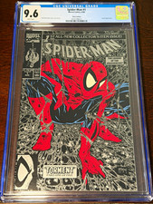 FREE SHIPPING Marvel Spider-Man #1 Silver Edition CGC 9.6 Torment Part 1 (1990) picture