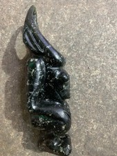 Huge 9.5 Inches Chinese Black Jade *Hongshan Culture Figure* Statue picture