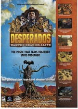 2001 Desperados Wanted Dead or Alive Video Game Infogrames Vtg Print Ad/Poster picture