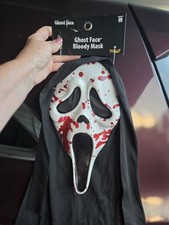 SPIRIT Halloween Bloody Ghostface Adult Size Mask NEW picture