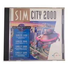 SimCity 2000 CD Collection PC Game 1994 Vintage Maxis Urban Renewal Kit Retro picture